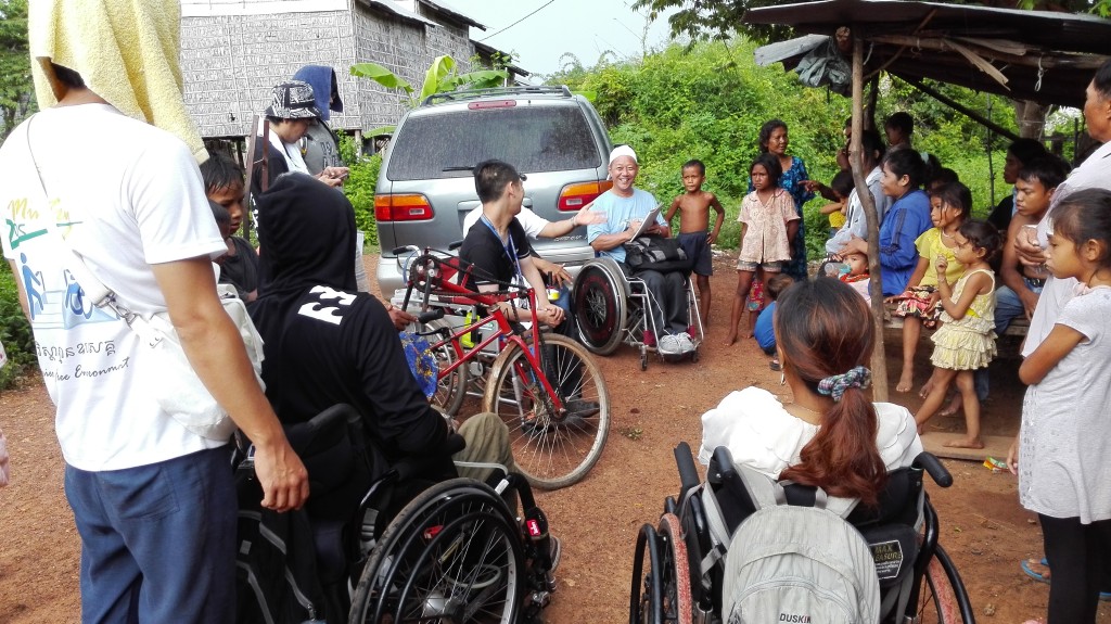 visits to people with disabilities in various communities around Phnom Penh and Kandal province