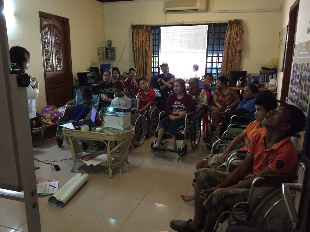 Participants paying attention to the training program